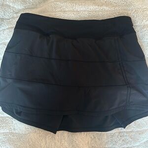 Black Lululemon Tennis skirt with built in hidden shorts